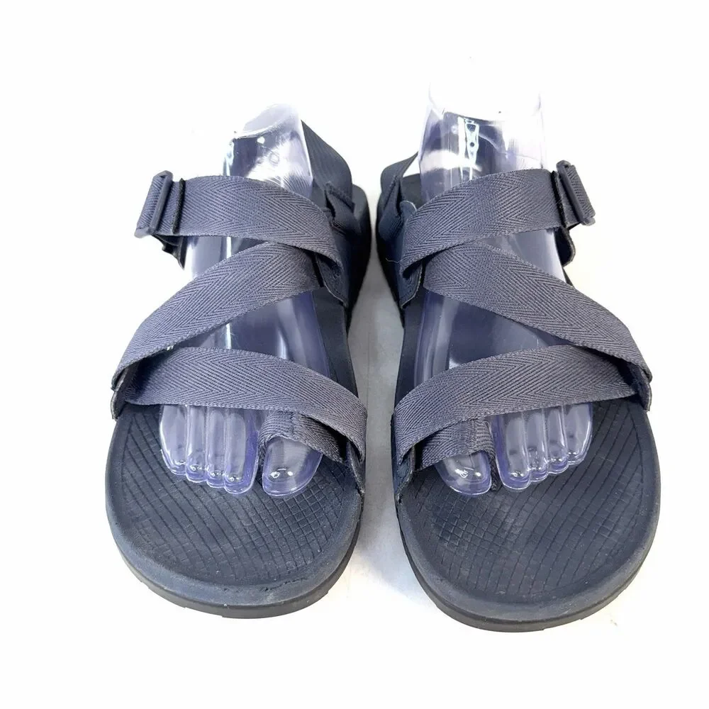 New Chaco Lowdown 2 Sandals Mens Blue Hiking Shoes Z Strap Walking Water Sz 10